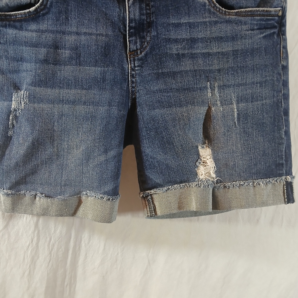 Kut From The Kloth Womens 12 Catherine Boyfriend Short Blue Jean Stretch Denim - Picture 5 of 13